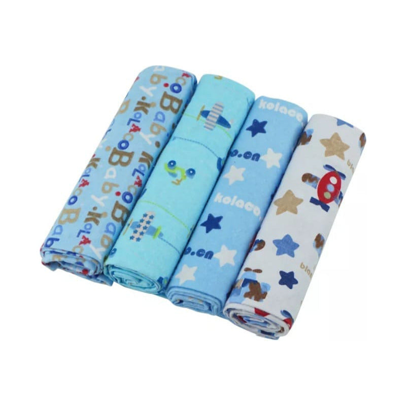 Set 4 Tutos Mantas Bebé Pañales Algodón Multiusos
