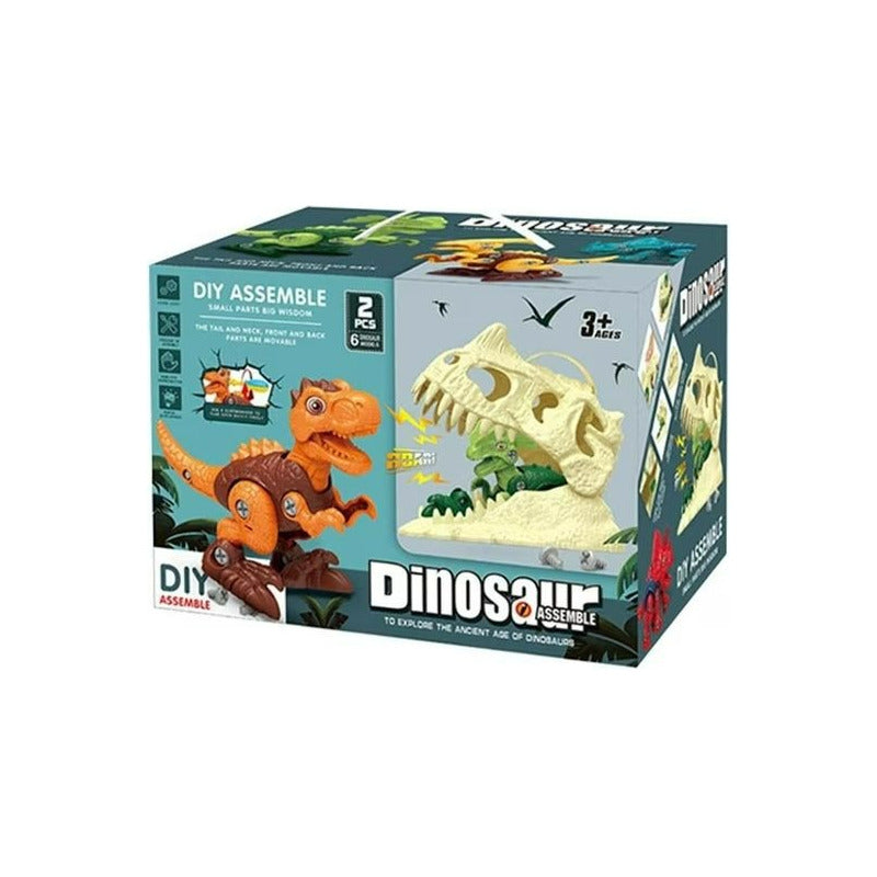 Juguete Didáctico Armable Dinosaurios Niños 60 Dinosaurios