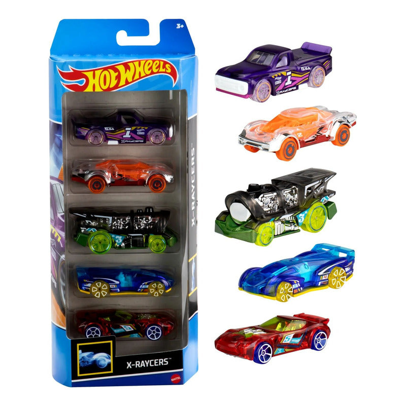 Set 5 Autos Coleccionables Vehículos Juguetes Hot Wheels Auto Multicolor