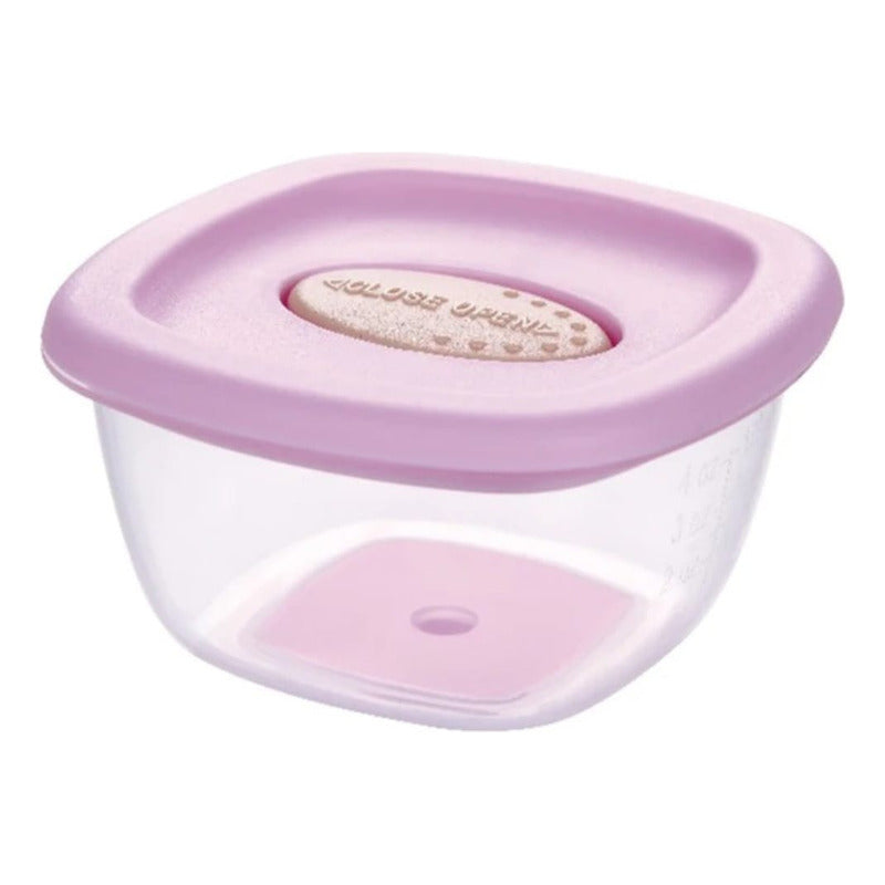 Pack 4 Contenedores Taper Snack Comida Bebe-niños