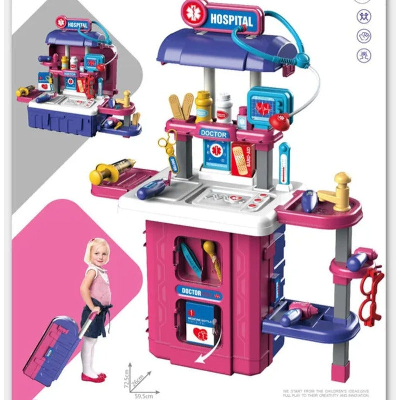 Set Doctor Juguete Maleta Juego De Roles Niños
