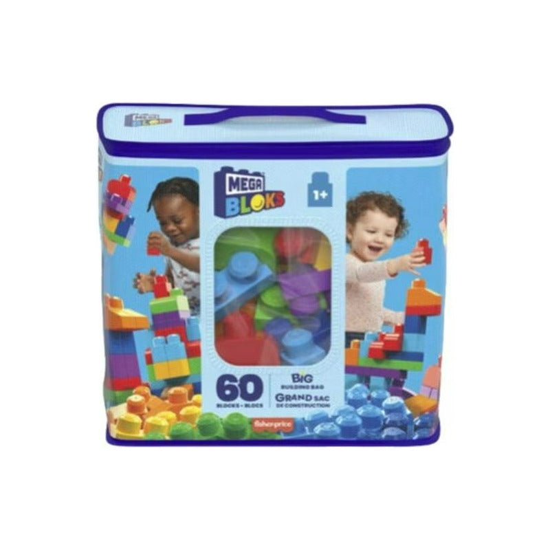 Mega Bloks Bloques Construcción Aprendizaje 60 Pzs + Bolsa 60 Colores