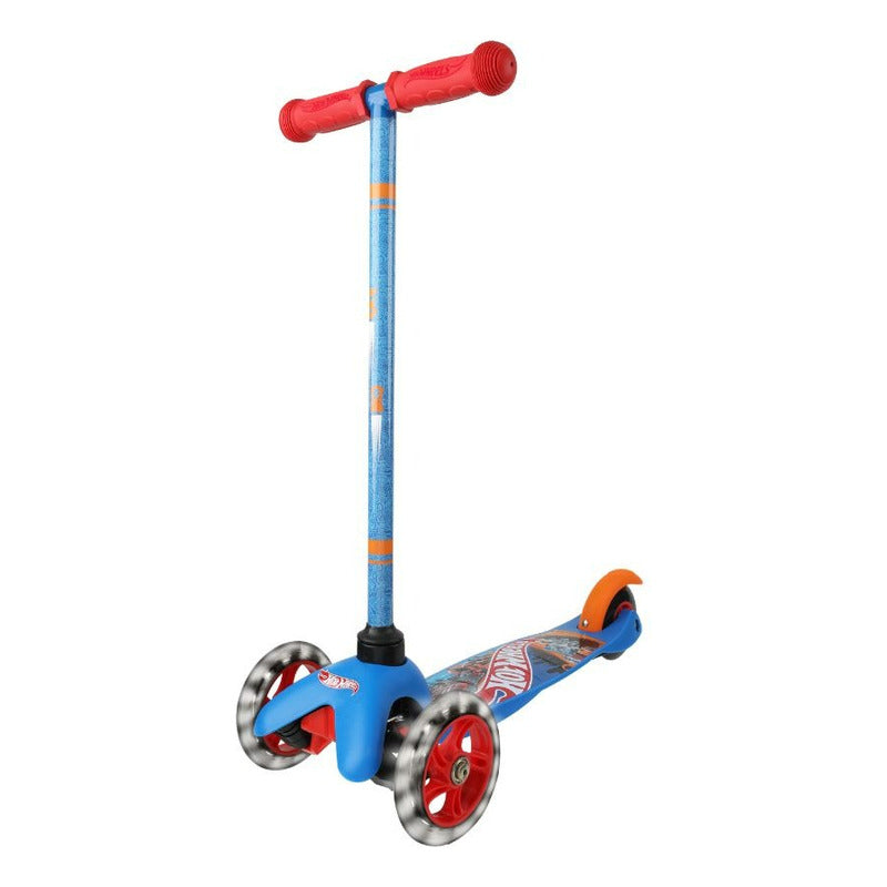 Scooter Hotwheels Juegos Niños Azul Hot Wheels