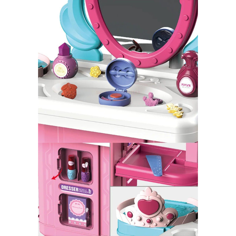 Set Peluquería  Juguete Maleta Juego De Roles Niñas