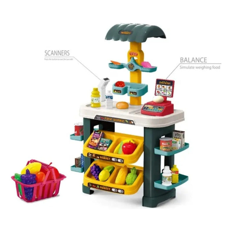 Set Supermercado Juguete Juego De Rol - Mini Market Niños