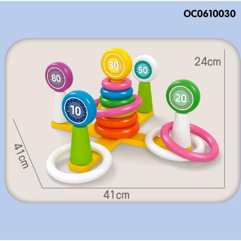 Juego De Encaje Aros Y Lanzamientos Para Bebes-niños