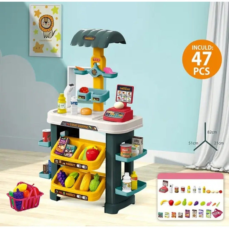 Set Supermercado Juguete Juego De Rol - Mini Market Niños