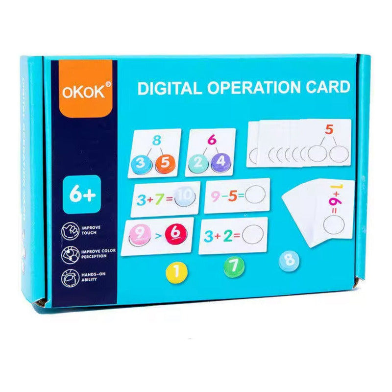 Juego Didactico Aprendizaje Operaciones Matemáticas Niños Multicolor
