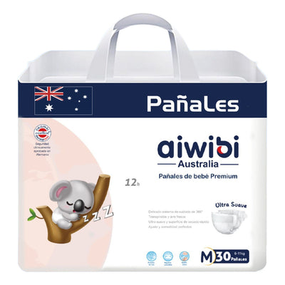Pañales Premium Aiwibi Ultra Suave M Mediano