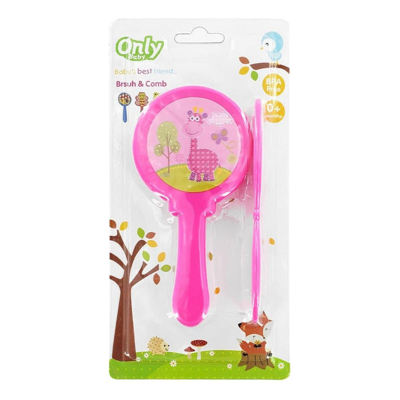 Set De Cepillo Y Peine Cerda Suaves Para Bebés-niños Colores