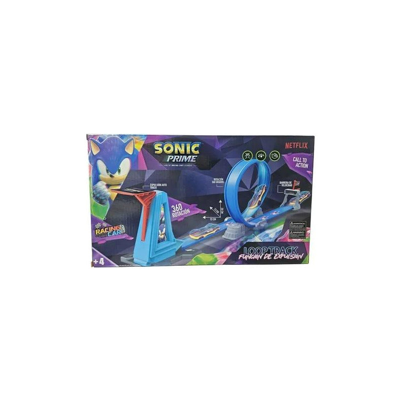 Pista De Auto Sonic Looptrack -expulsión Juego Azul
