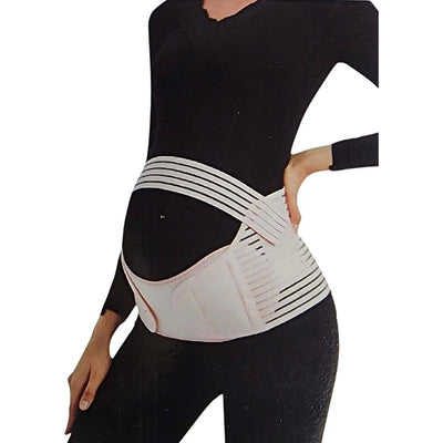 Faja Maternal Soporte Prenatal Apoyo Espalda/ajustable Blanco XL