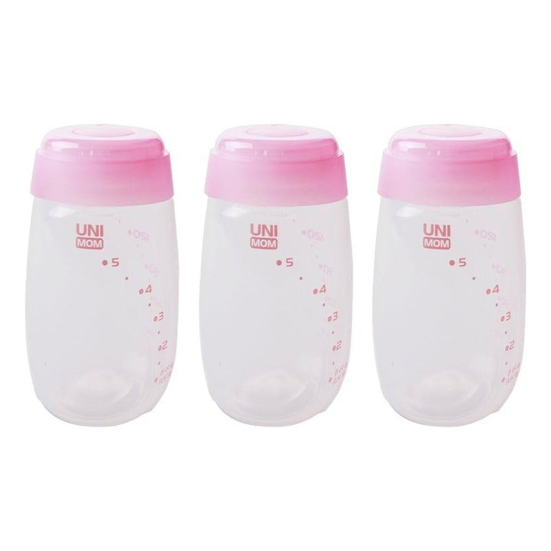 Botellas Para Almacenar Leche Materna Unimom 3 Unid X 150ml