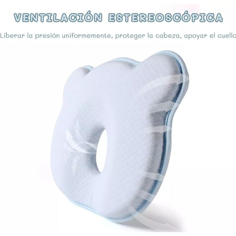 Almohada Para Bebés Cojín Cabeza Plana