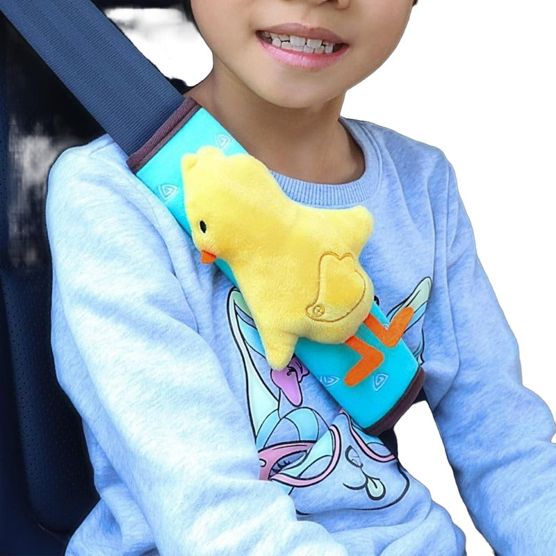 Cojín Cubre Cinturón De Seguridad Autos Para Niños Amarillo - Pollito