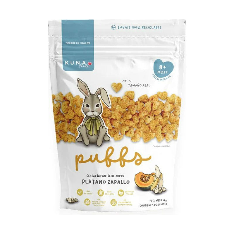 Pack Puffs Kuna Foods Cereal Niños Familiares