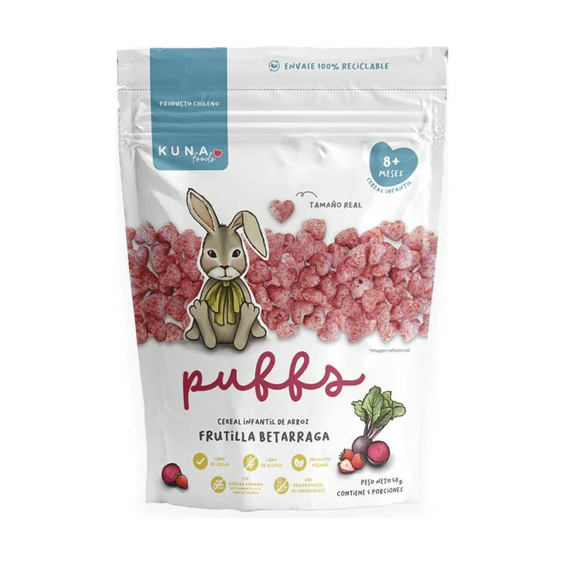 Pack Puffs Kuna Foods Cereal Niños Familiares