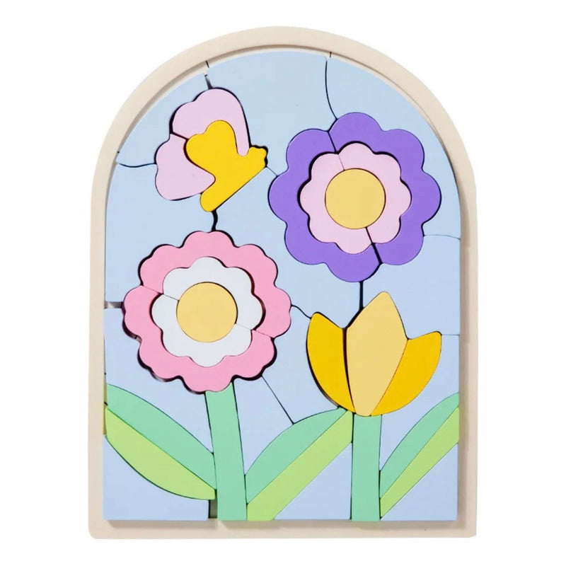 Juego Encaje Rompecabezas Puzzles Madera 3d Niños Montessori