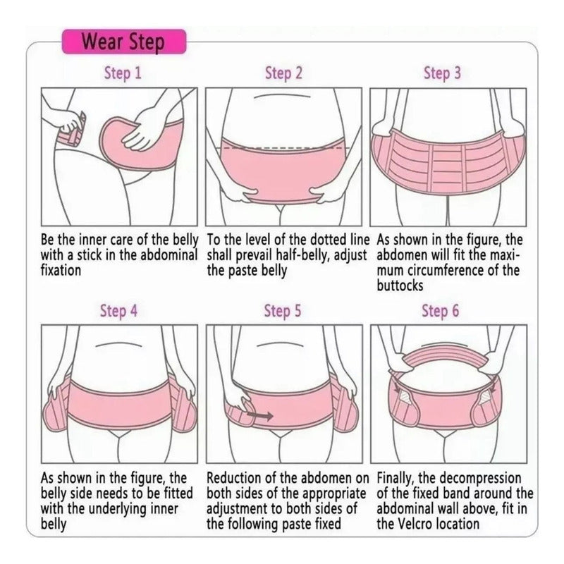 Faja Maternal Soporte Prenatal Apoyo Espalda/ajustable Blanco Xxl