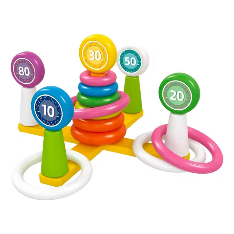 Juego De Encaje Aros Y Lanzamientos Para Bebes-niños