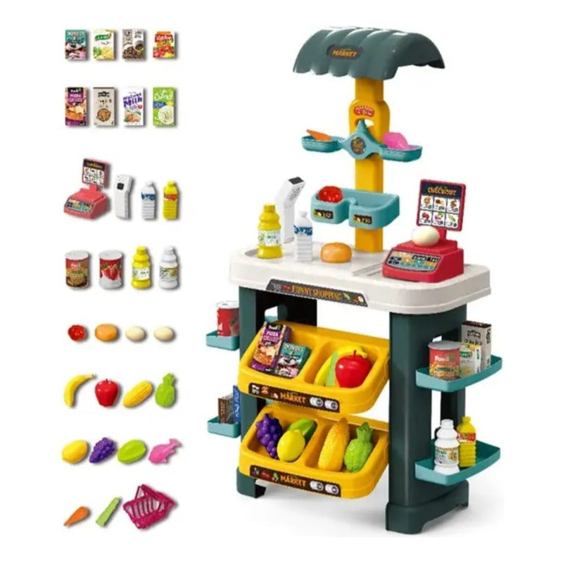 Set Supermercado Juguete Juego De Rol - Mini Market Niños