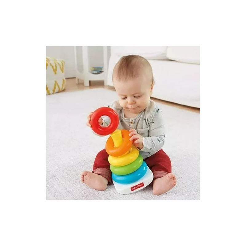 Pirámide Fisher Price De Argollas Aros Juguete Ecológico
