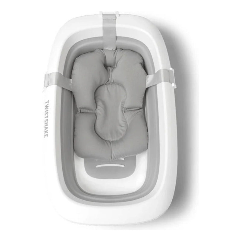 Bañera Plegable Con Cojín Twistshake Color Blanco - Gris Blanco Bañera Plegable Con Cojin