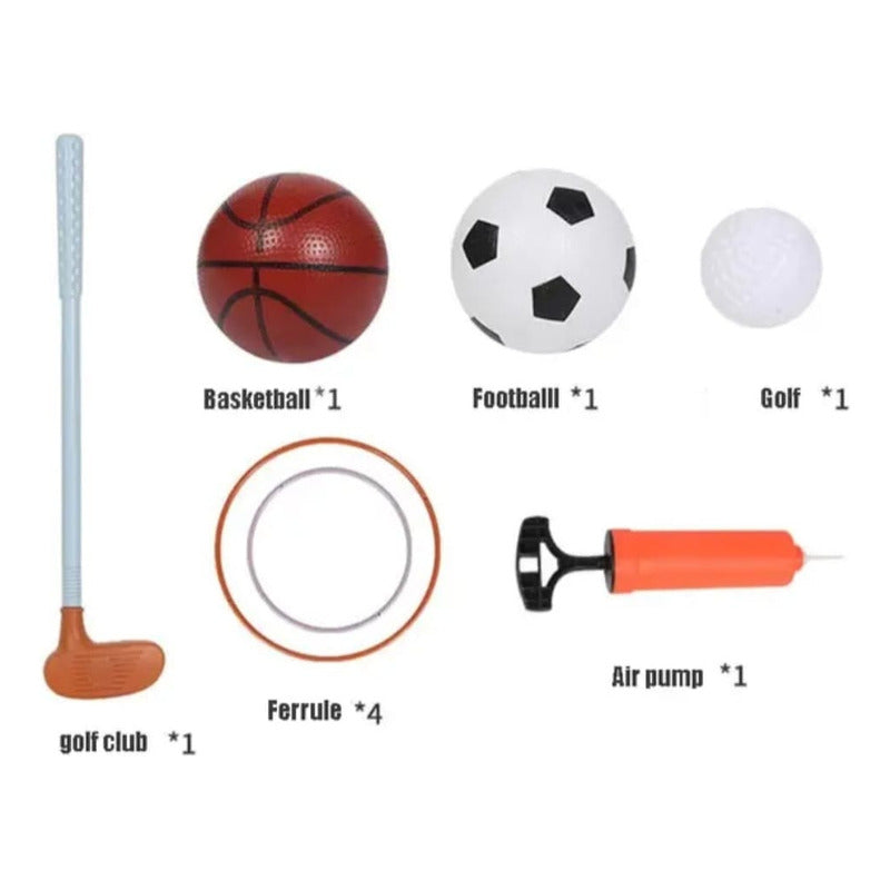 Aro De Basketball Infantil Multi Juegos 4 En 1 Niño