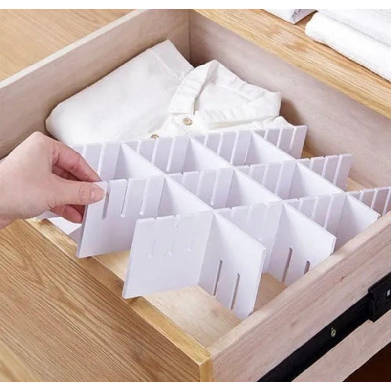 Separadores De Gaveta Organizador Closet 2 Pcs Ajustables
