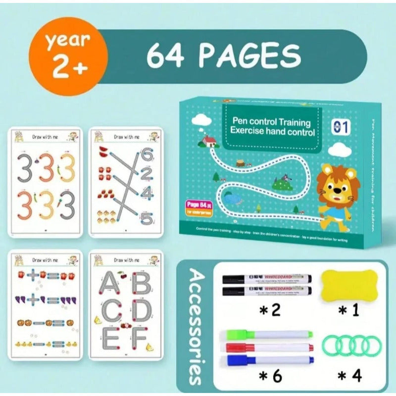 Juego De Coordinación De Trazos Manual Mágicos Niños