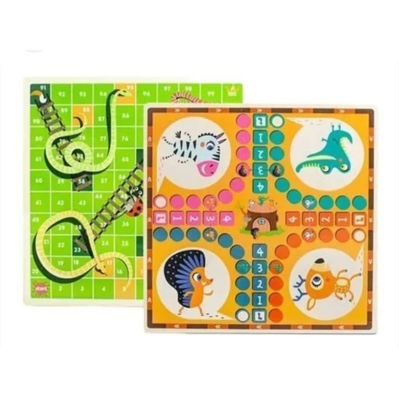 Juego De Mesa Ludo Madera Animalitos Para Niños