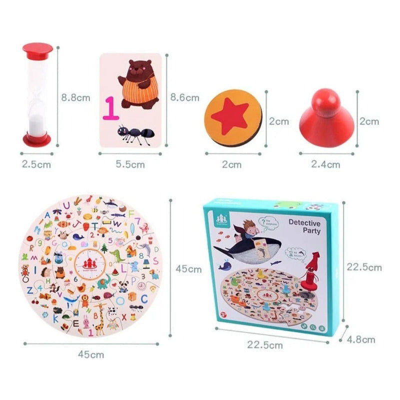 Juego De Mesa Puzzle Detective Ojo De Lince Para La Familia