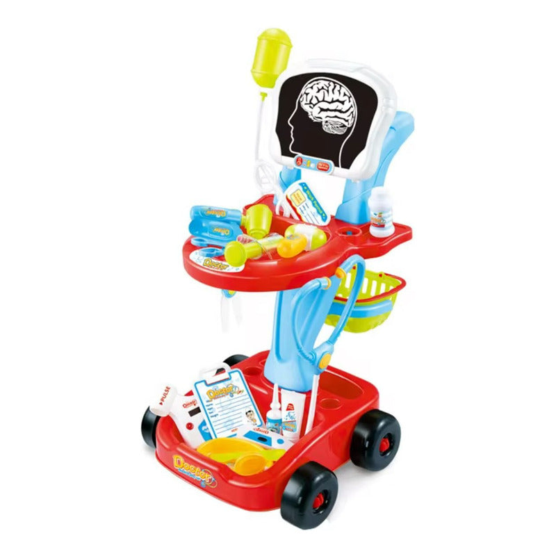 Carro Doctor Juguete Didáctico Juego De Roles Niños Azul