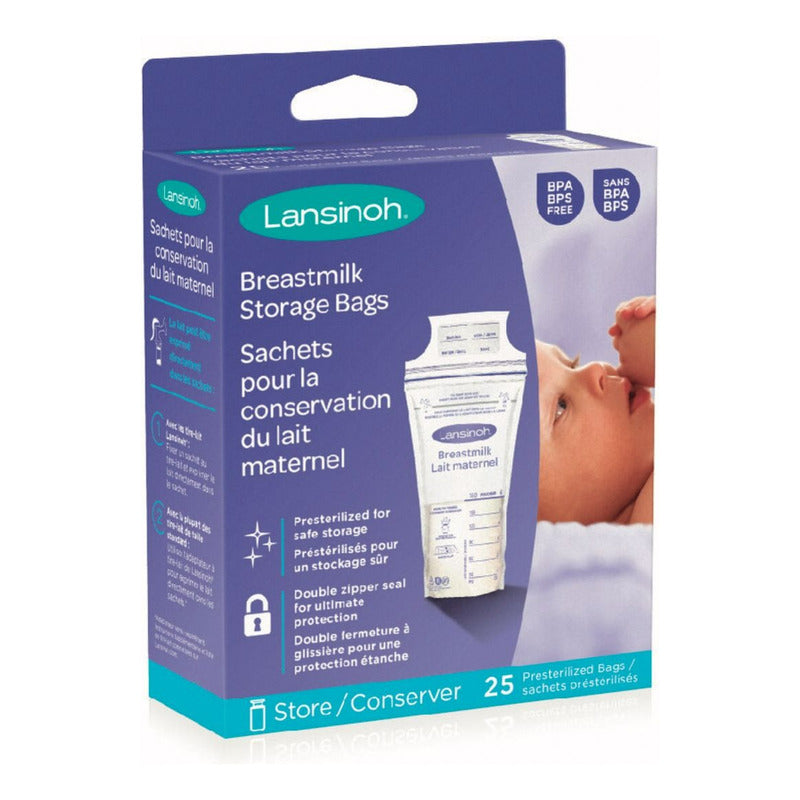 Bolsa De Almacenamiento De Leche Materna Lansinoh 25 pzs