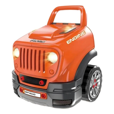 Juego De Mecánicos Jeep-autos Niños Armables