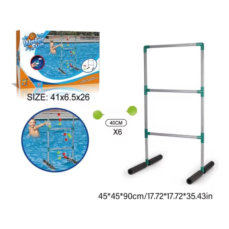 Juego Acuatico Lanza Pelotas Competencia Piscina