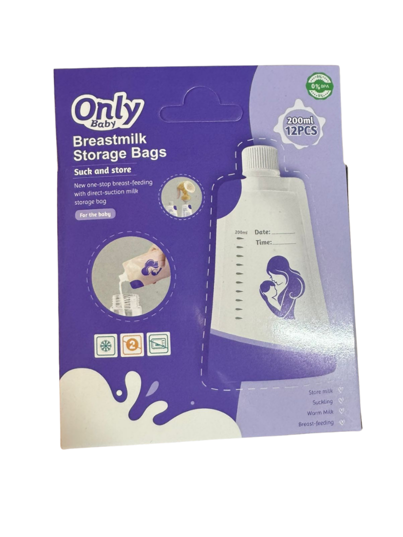 Bolsas De Almacenamiento Leche Materna Tapa Con Rosca 200ml