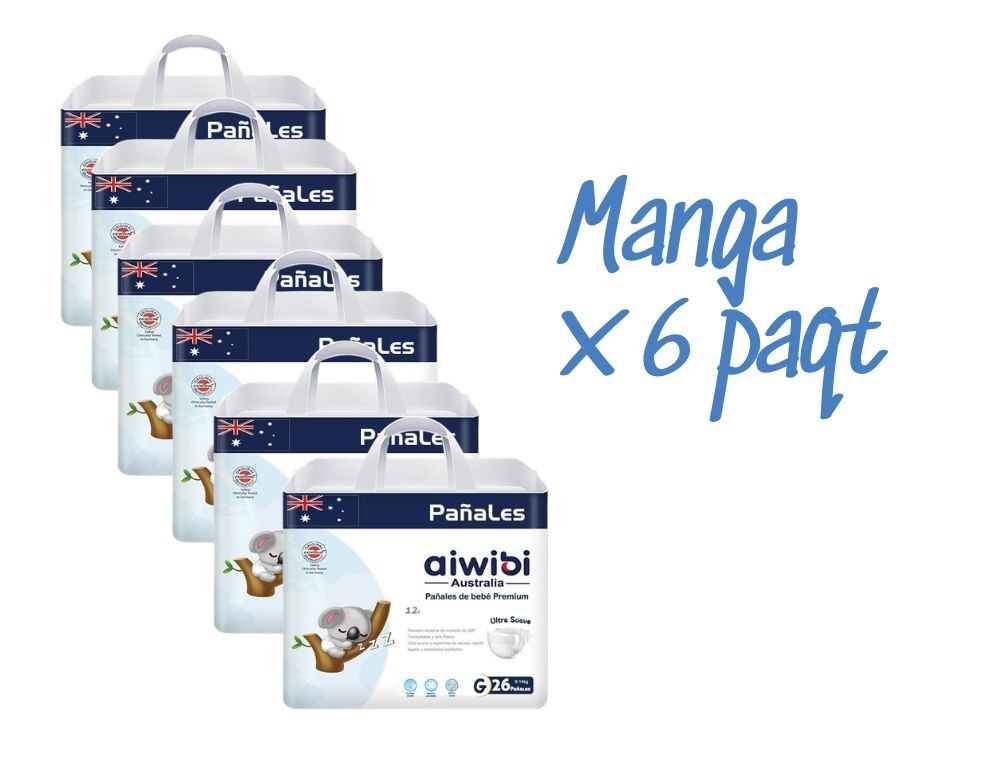 Pañales Premium Aiwibi Ultra Suave G Grande