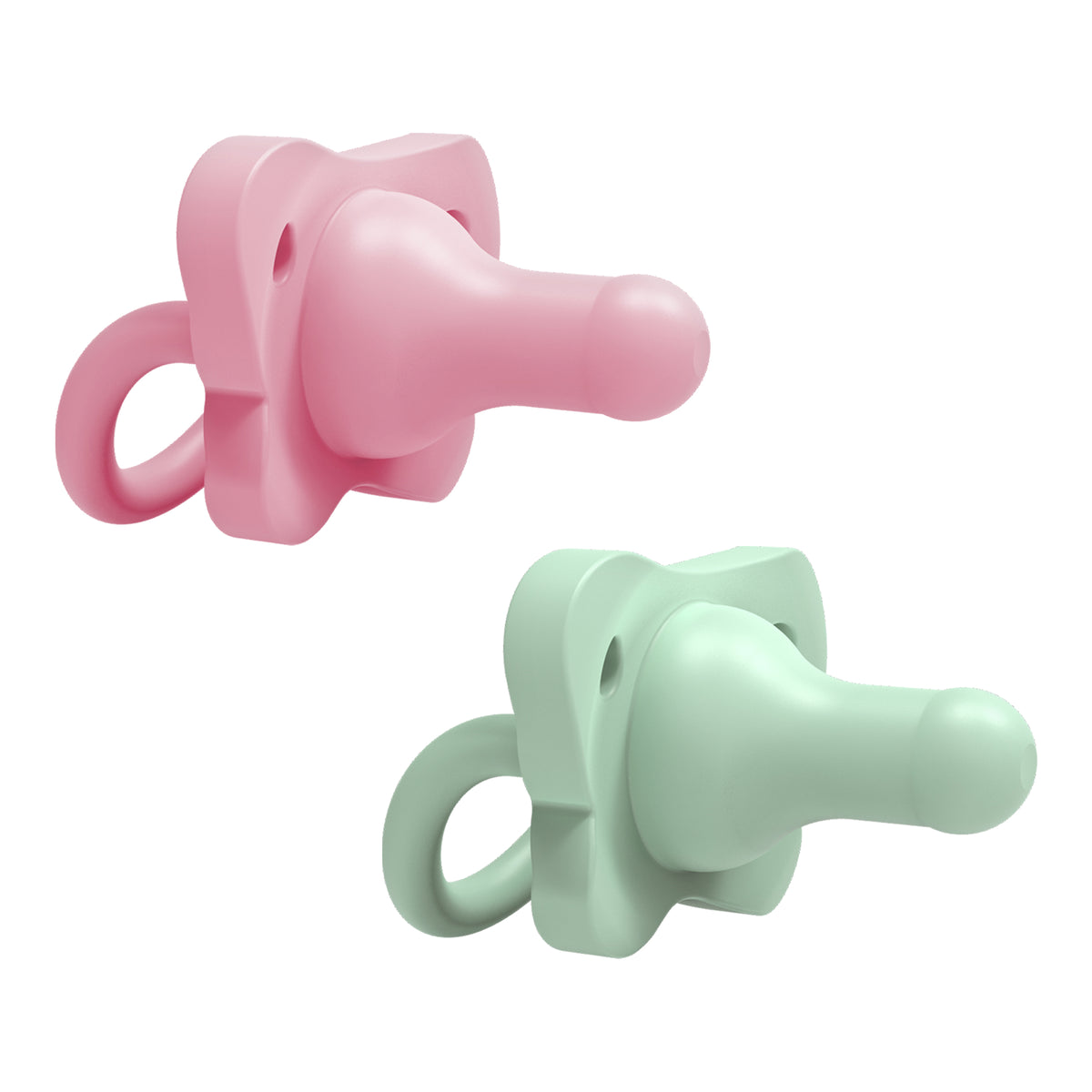 Chupete Silicona Dr Brown's 0-6 Meses Rosa Verde 2 Unid