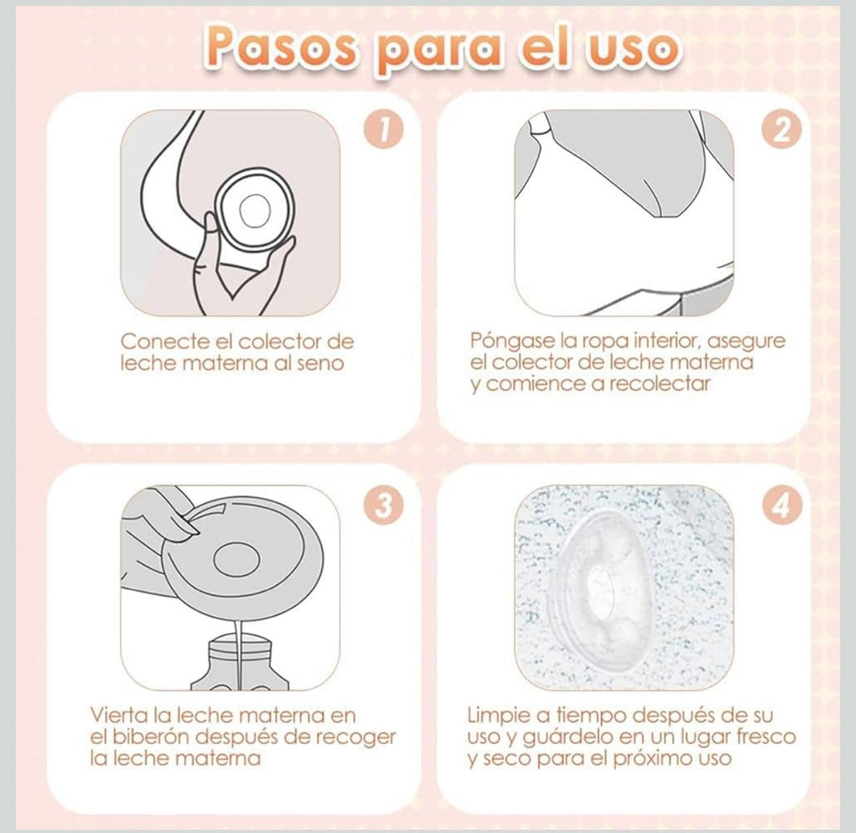 Amapolas Disco De Lactancia Maternal Reutilizables 02 pzs