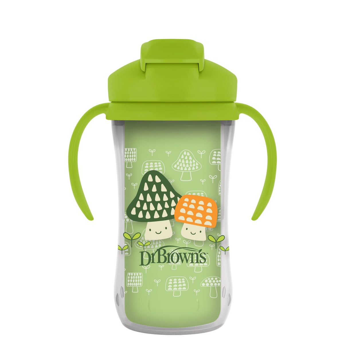 Vaso Termico Con Bombilla 12m+ Dr. Brown's 300ml Verde