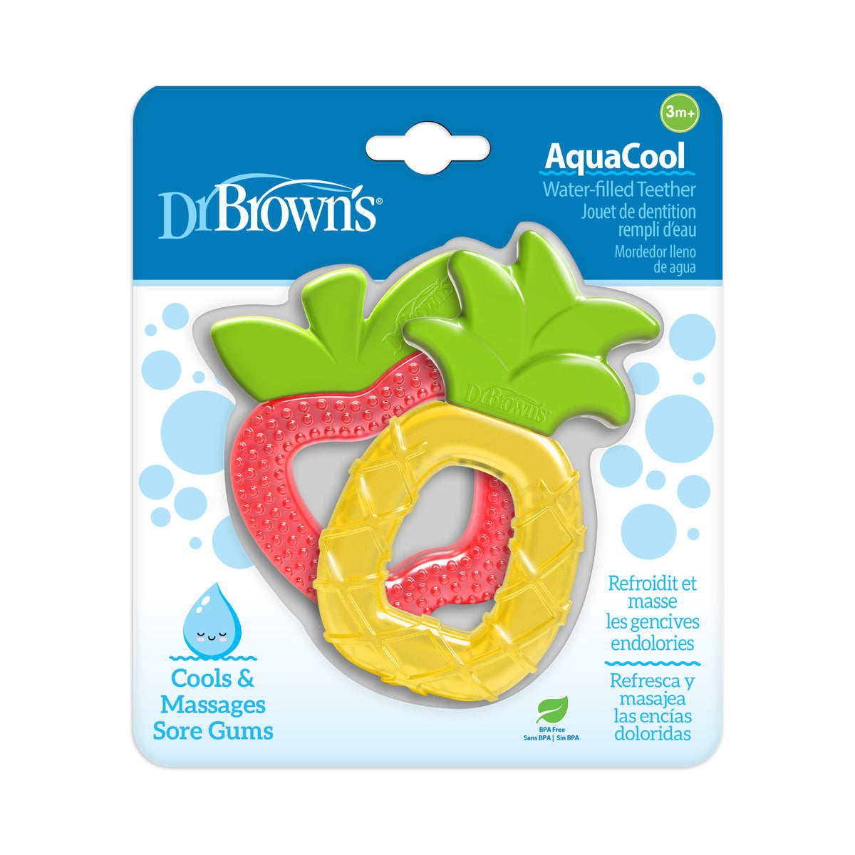 Mordedor De Agua 3m+ 1 Piña Y 1 Manzana Dr. Brown's