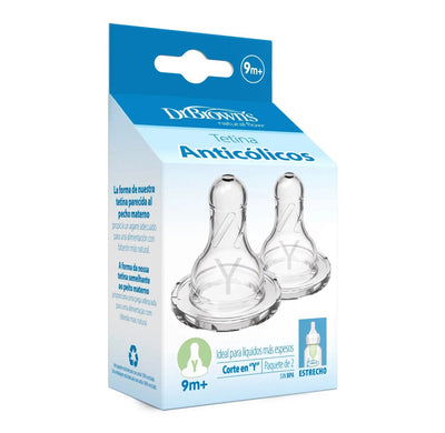 Tetina Estándar Options+ 9M+ Corte “Y” (Líquidos más espesos) Dr. Brown’s