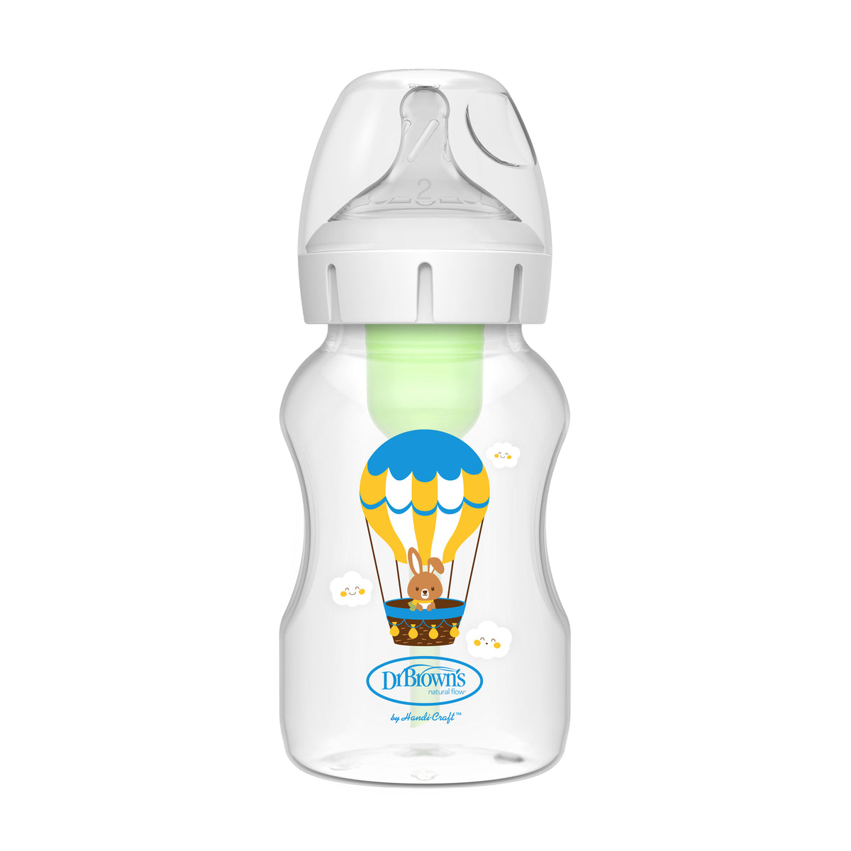 Mamadera Boca Ancha Options+ 330 Ml Conejo
