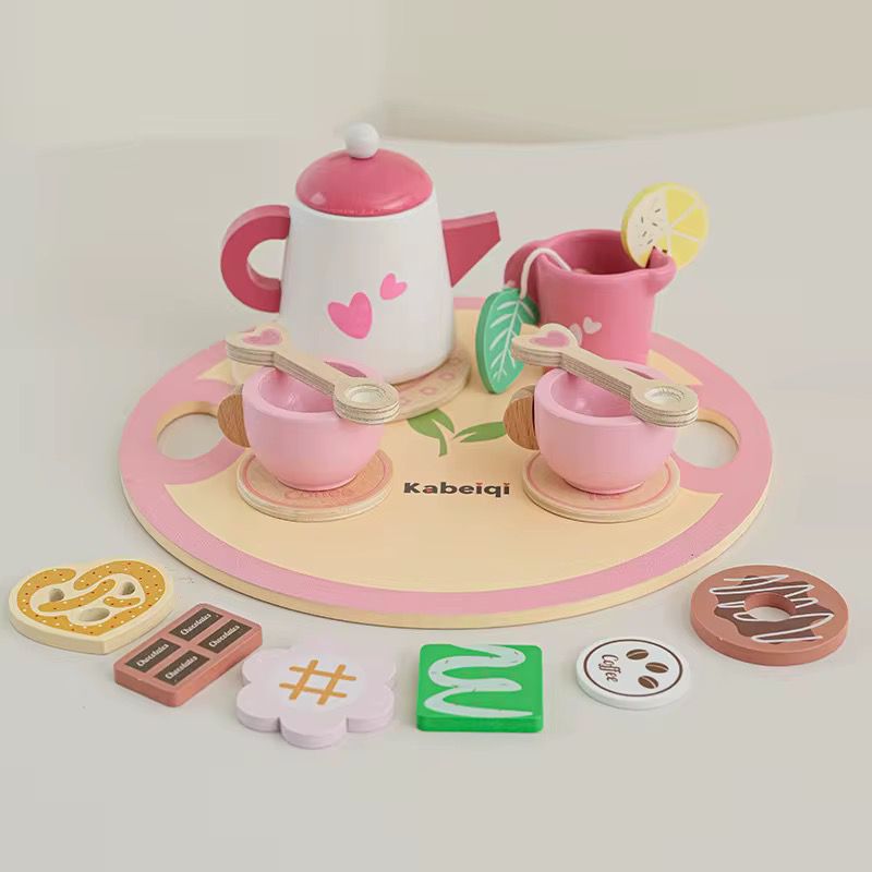 Juego De Tazas De Té Madera Juego De Rol Niños