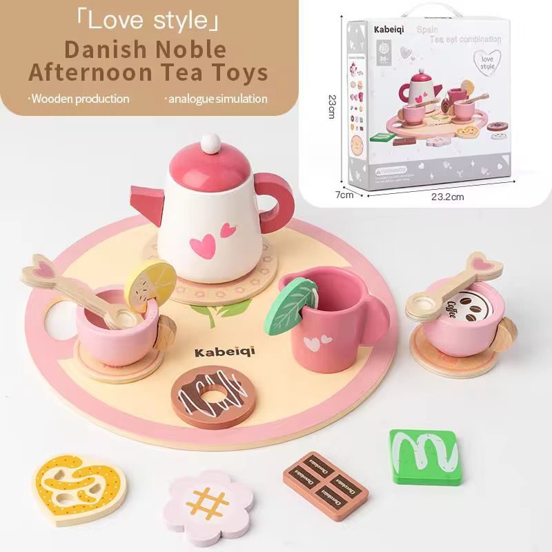 Juego De Tazas De Té Madera Juego De Rol Niños