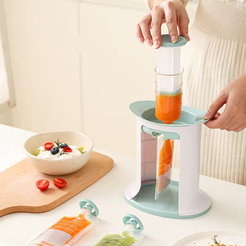 Dispensador De Papilla O Compota Niños Verde