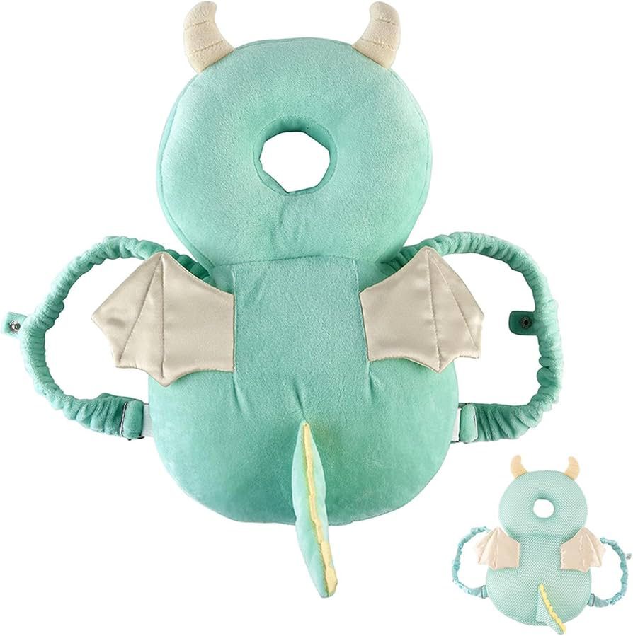 Mochila Protectora Para Cabeza Anti Golpe Celeste Dragon