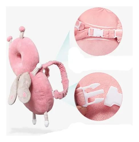 Mochila Protectora Para Cabeza Anti Golpe Rosado Chinita