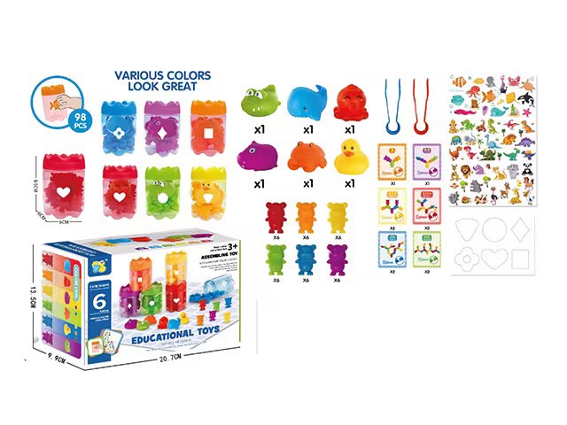 Juego De Clasificacion Colores -pinzas- Botellas Niños